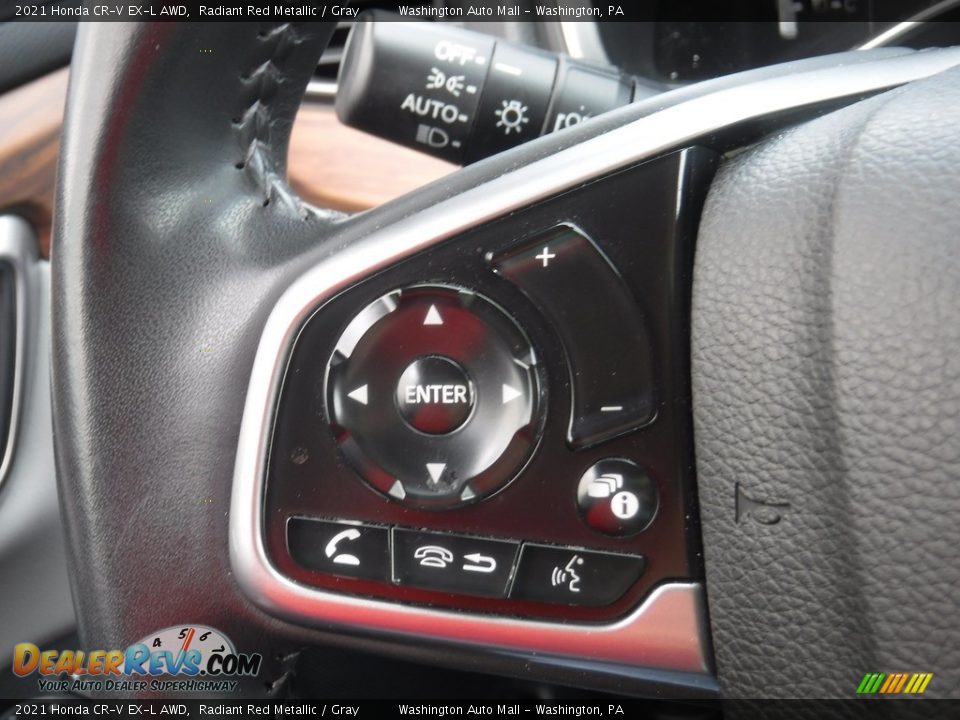 2021 Honda CR-V EX-L AWD Radiant Red Metallic / Gray Photo #24
