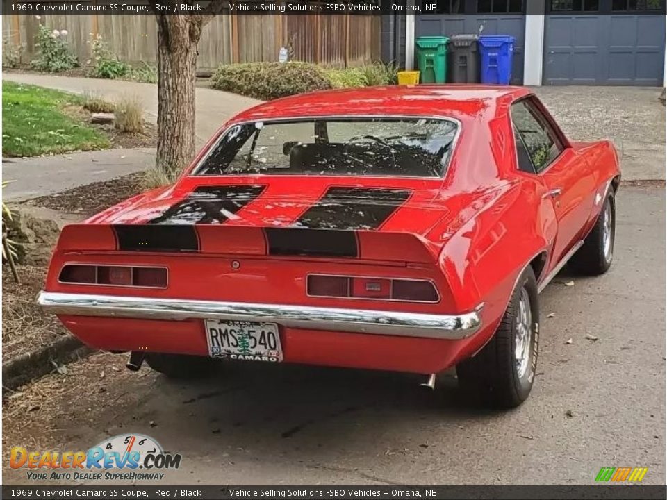 1969 Chevrolet Camaro SS Coupe Red / Black Photo #3