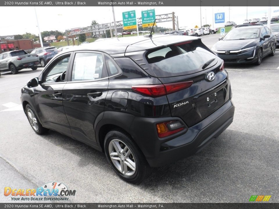 2020 Hyundai Kona SE AWD Ultra Black / Black Photo #7