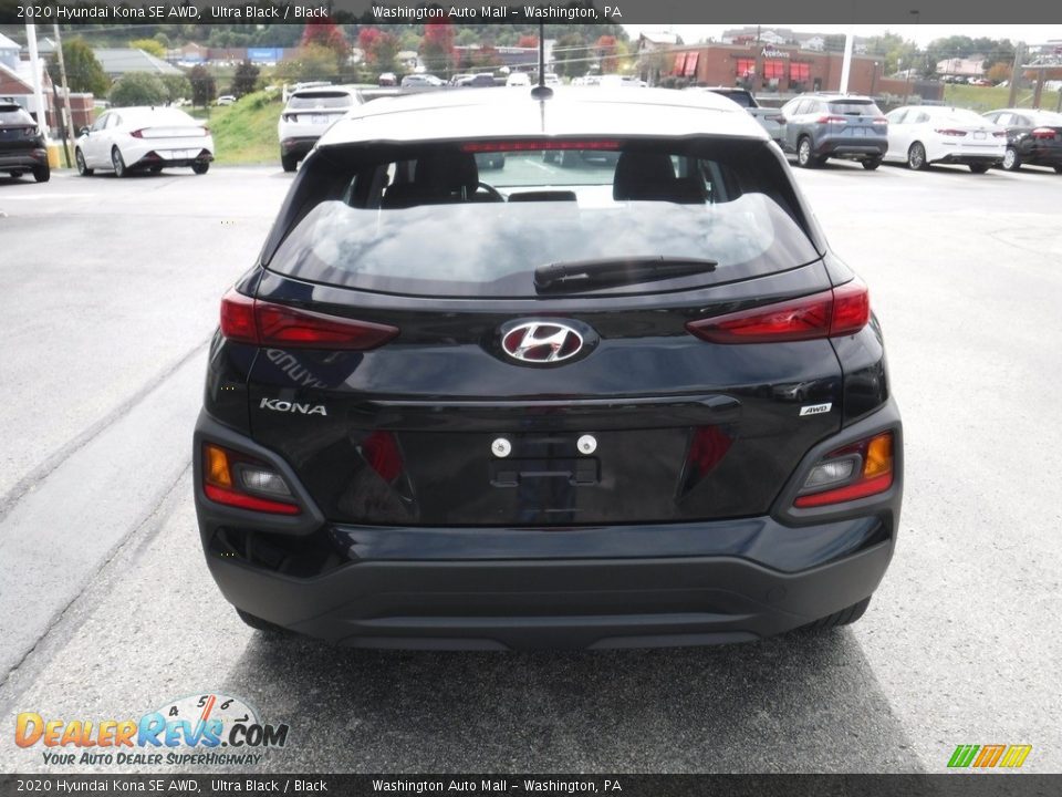 2020 Hyundai Kona SE AWD Ultra Black / Black Photo #8