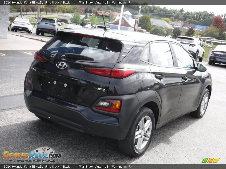 2020 Hyundai Kona SE AWD Ultra Black / Black Photo #9