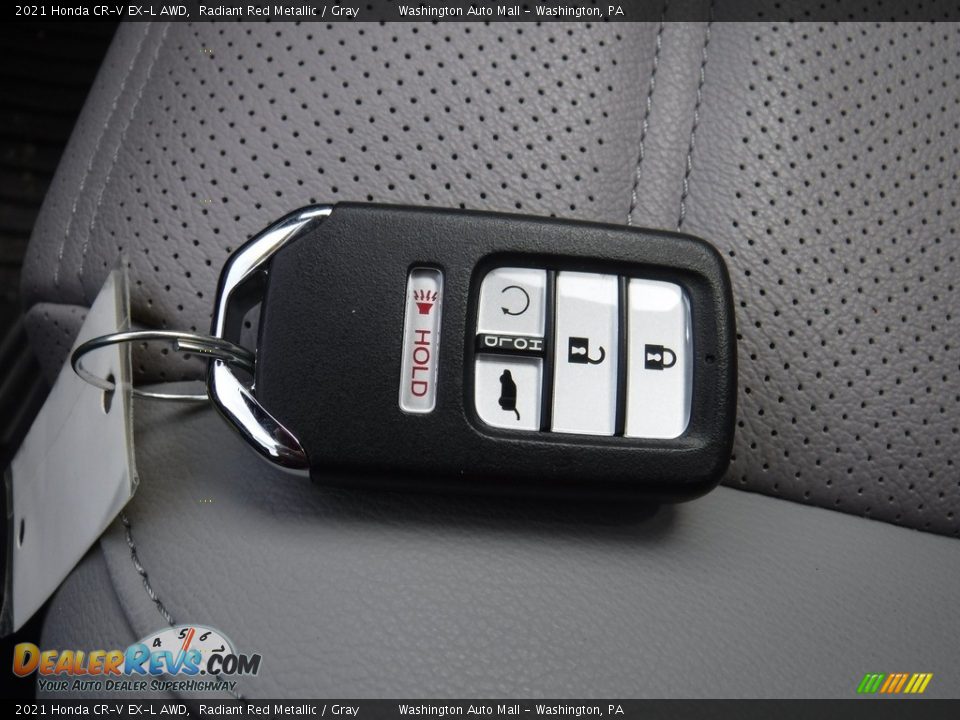 2021 Honda CR-V EX-L AWD Radiant Red Metallic / Gray Photo #35