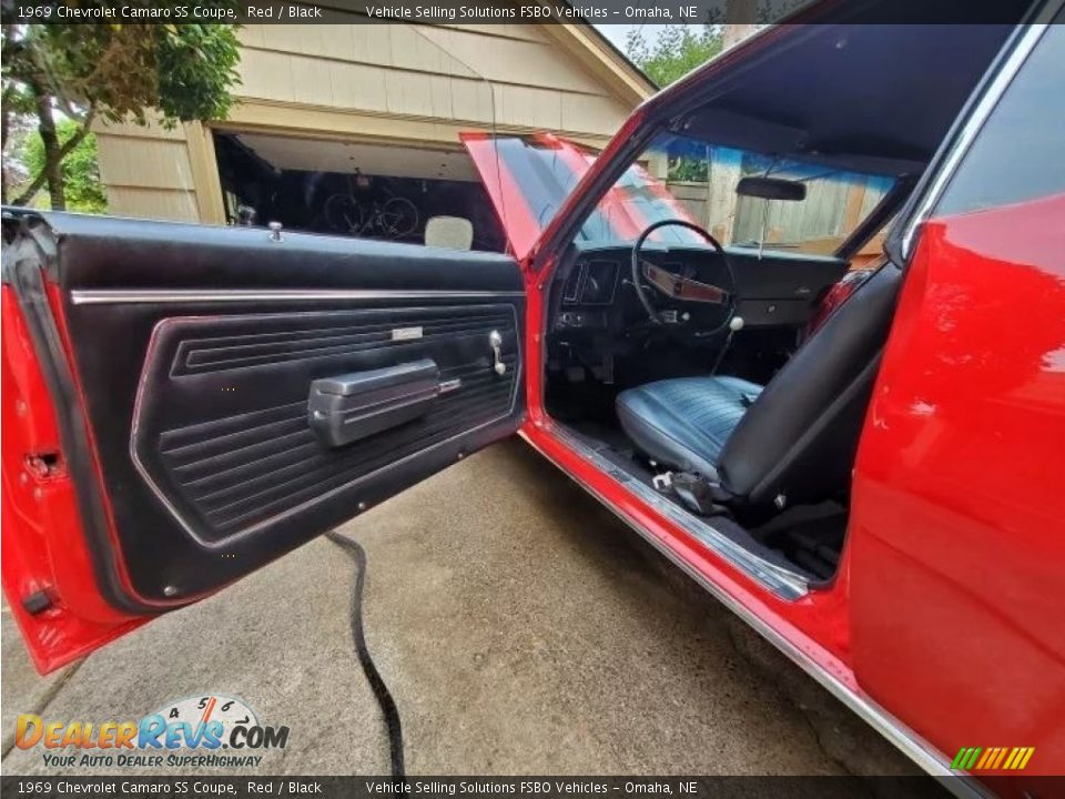 1969 Chevrolet Camaro SS Coupe Red / Black Photo #9