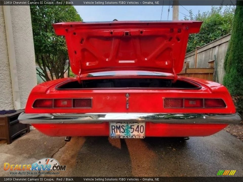 1969 Chevrolet Camaro SS Coupe Red / Black Photo #10