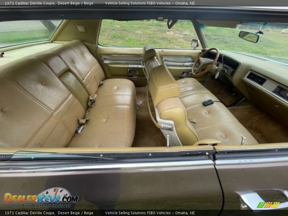 Beige Interior - 1971 Cadillac DeVille Coupe Photo #1