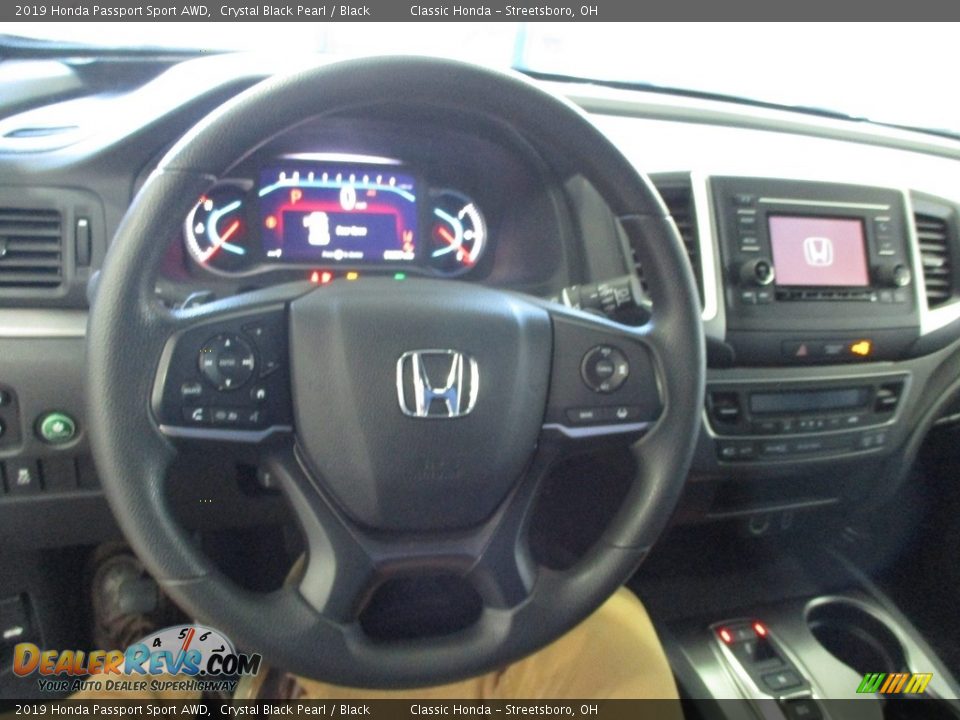 2019 Honda Passport Sport AWD Crystal Black Pearl / Black Photo #30