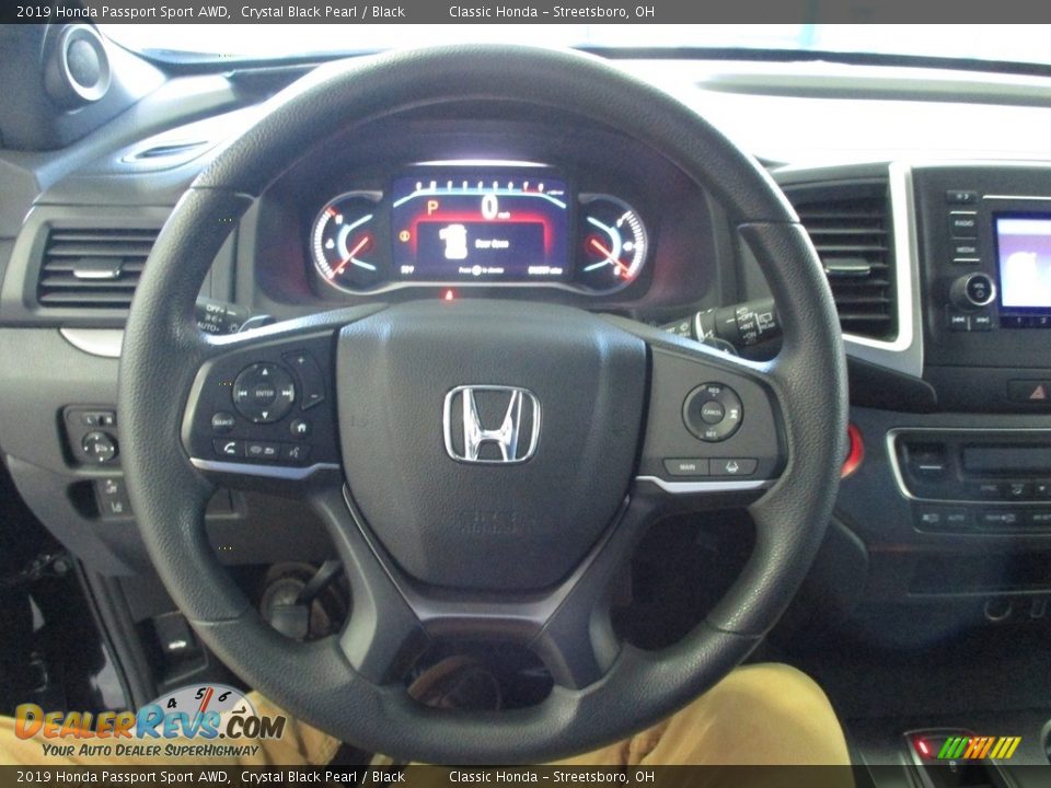 2019 Honda Passport Sport AWD Crystal Black Pearl / Black Photo #31