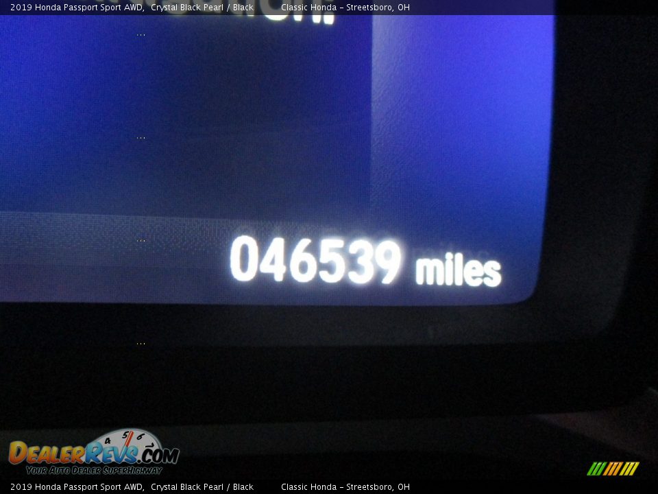 2019 Honda Passport Sport AWD Crystal Black Pearl / Black Photo #34