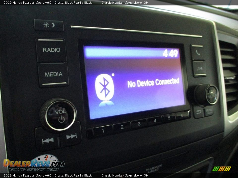 2019 Honda Passport Sport AWD Crystal Black Pearl / Black Photo #36