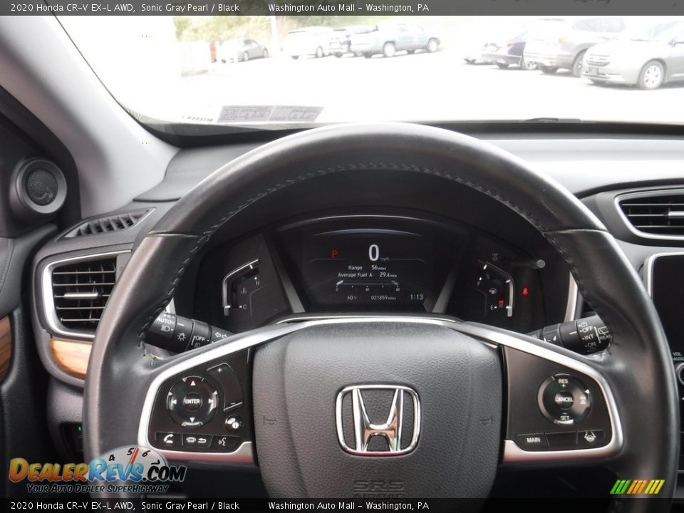 2020 Honda CR-V EX-L AWD Sonic Gray Pearl / Black Photo #25