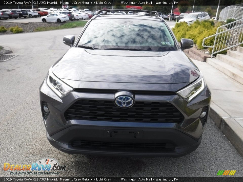 2019 Toyota RAV4 XLE AWD Hybrid Magnetic Gray Metallic / Light Gray Photo #12