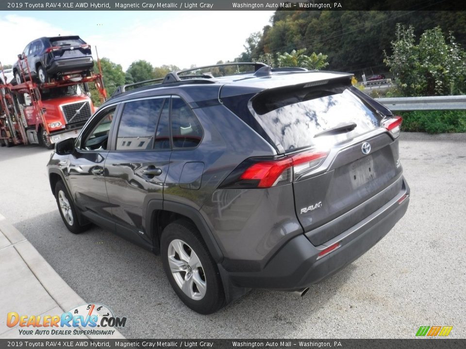 2019 Toyota RAV4 XLE AWD Hybrid Magnetic Gray Metallic / Light Gray Photo #15