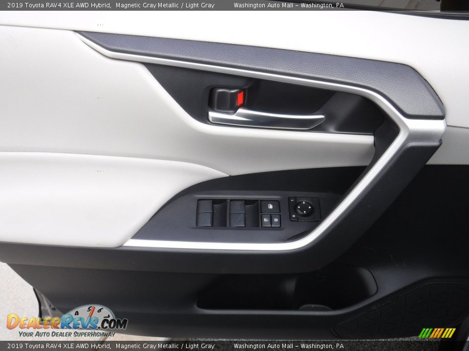 2019 Toyota RAV4 XLE AWD Hybrid Magnetic Gray Metallic / Light Gray Photo #20