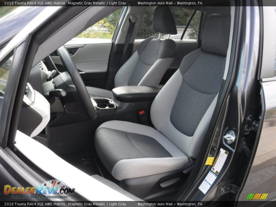 2019 Toyota RAV4 XLE AWD Hybrid Magnetic Gray Metallic / Light Gray Photo #23