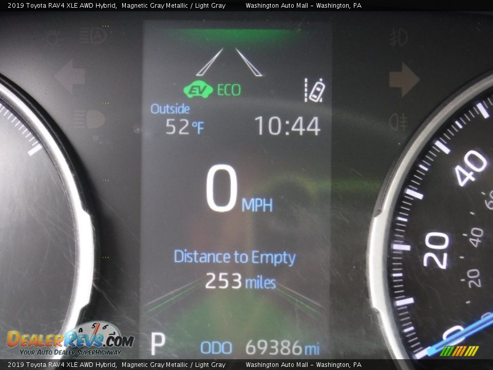 2019 Toyota RAV4 XLE AWD Hybrid Magnetic Gray Metallic / Light Gray Photo #32