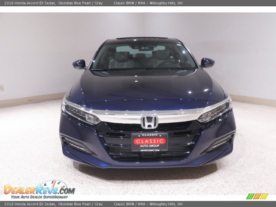 2019 Honda Accord EX Sedan Obsidian Blue Pearl / Gray Photo #2