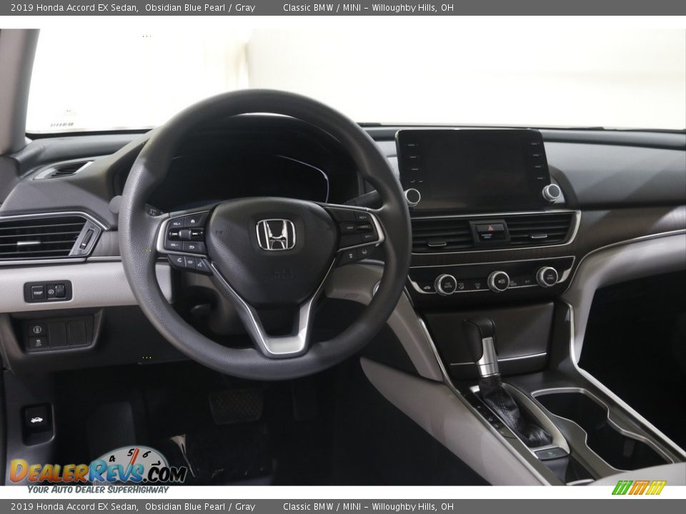 2019 Honda Accord EX Sedan Obsidian Blue Pearl / Gray Photo #6