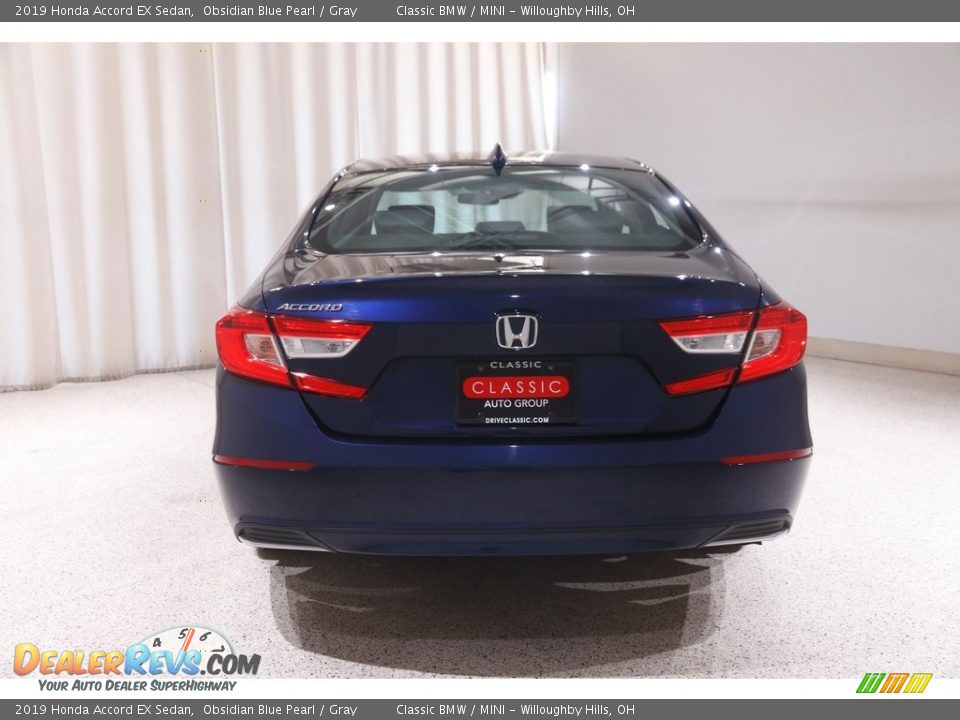 2019 Honda Accord EX Sedan Obsidian Blue Pearl / Gray Photo #19