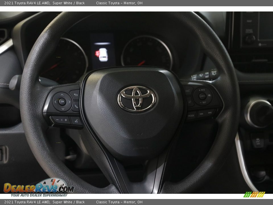 2021 Toyota RAV4 LE AWD Super White / Black Photo #7