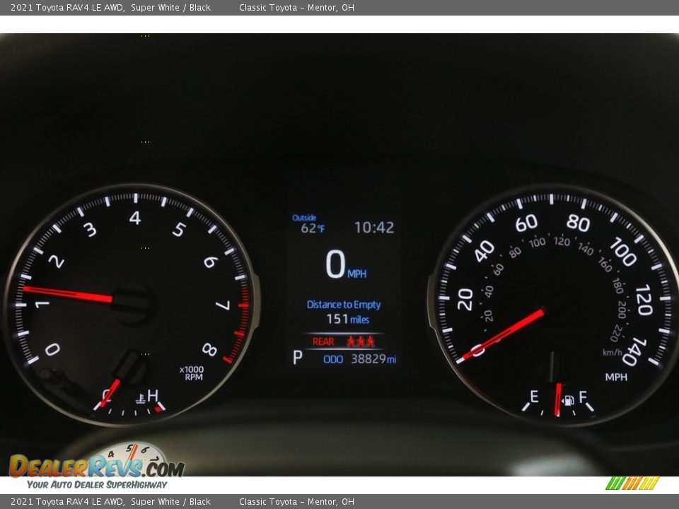 2021 Toyota RAV4 LE AWD Super White / Black Photo #8