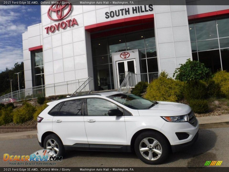 2015 Ford Edge SE AWD Oxford White / Ebony Photo #2