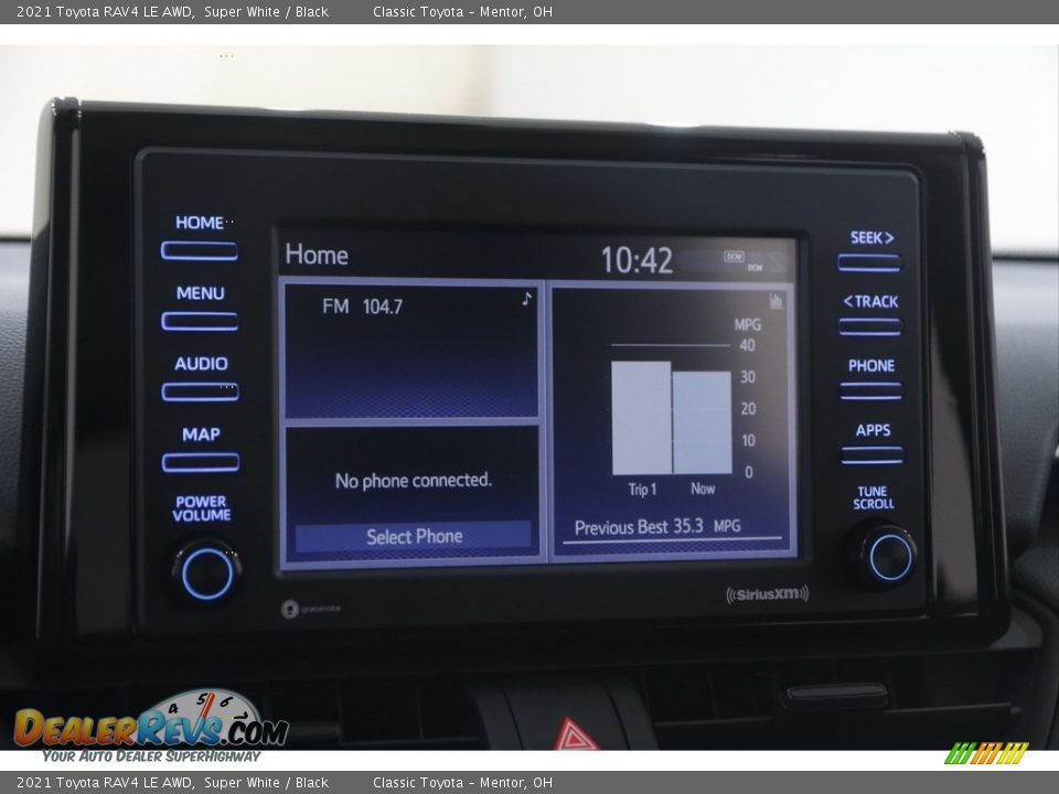 2021 Toyota RAV4 LE AWD Super White / Black Photo #10