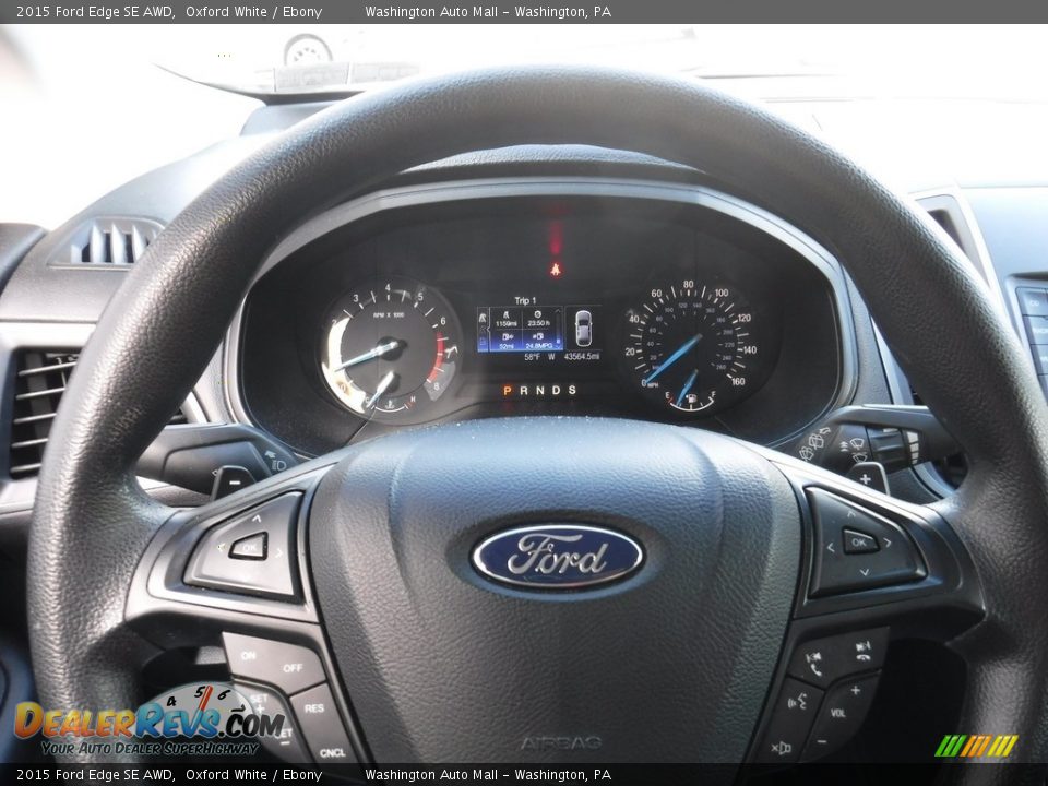 2015 Ford Edge SE AWD Steering Wheel Photo #20