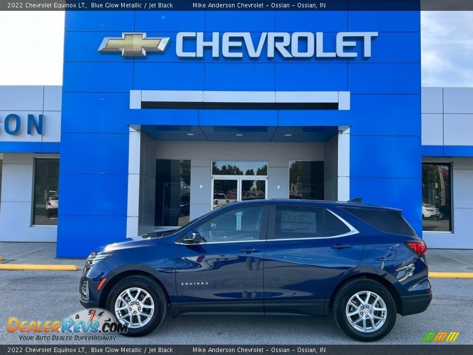 2022 Chevrolet Equinox LT Blue Glow Metallic / Jet Black Photo #1