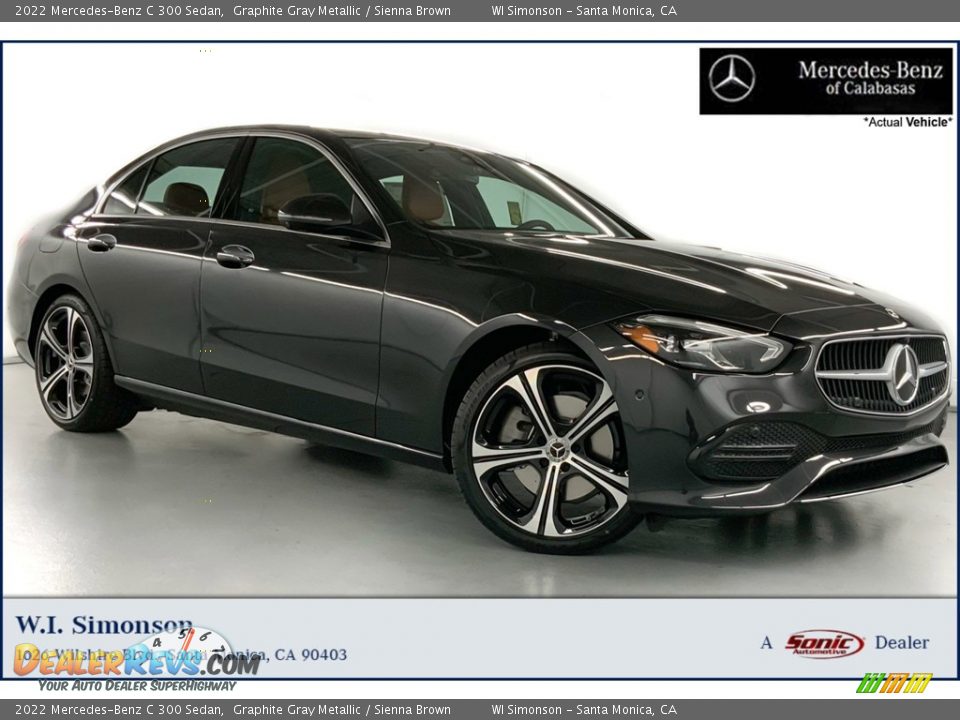 2022 Mercedes-Benz C 300 Sedan Graphite Gray Metallic / Sienna Brown Photo #1