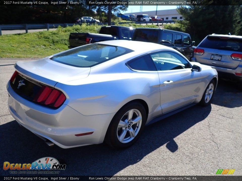 2017 Ford Mustang V6 Coupe Ingot Silver / Ebony Photo #3