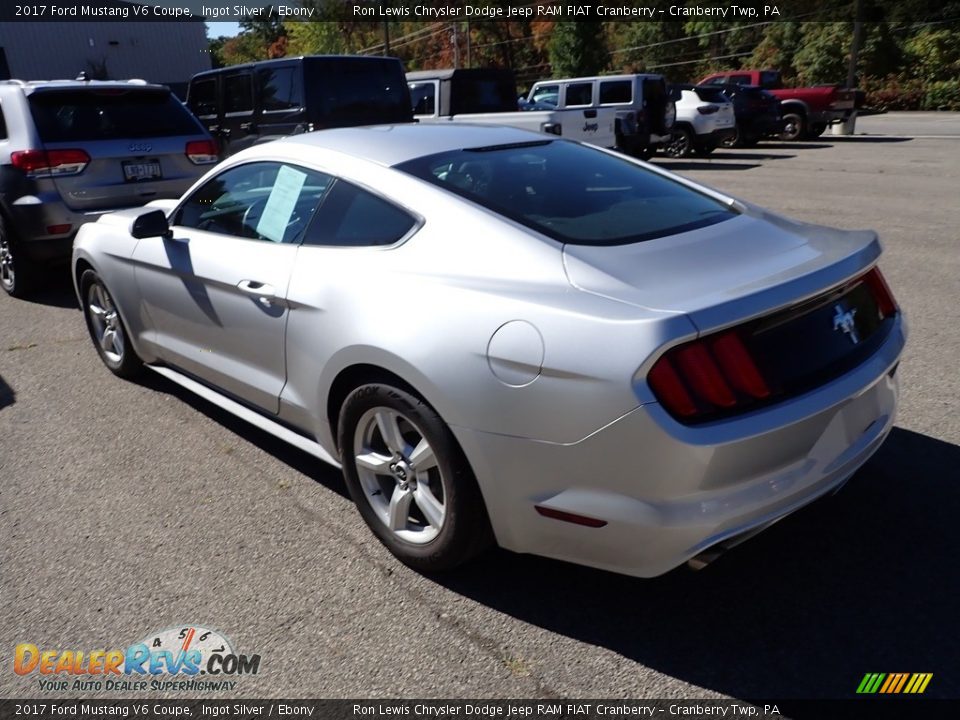 2017 Ford Mustang V6 Coupe Ingot Silver / Ebony Photo #4