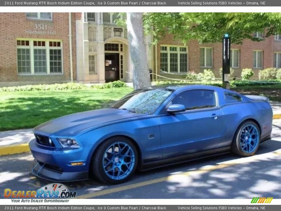 2011 Ford Mustang RTR Bosch Iridium Edition Coupe Ice 9 Custom Blue Pearl / Charcoal Black Photo #1