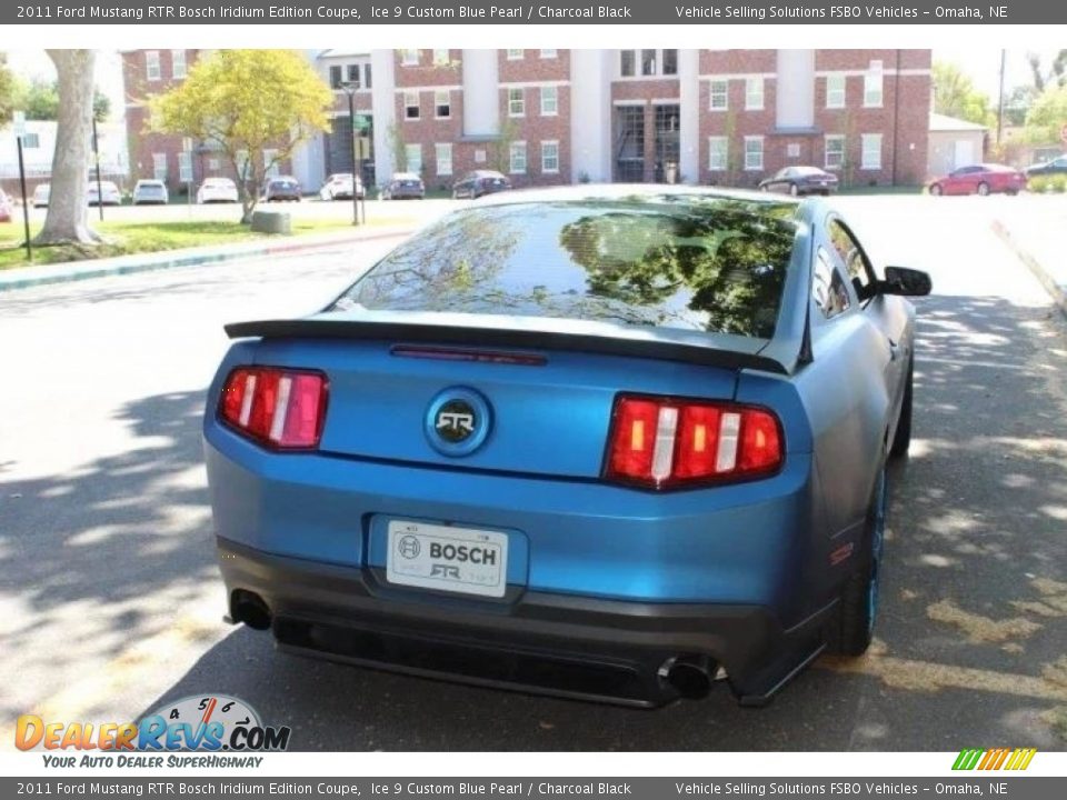 2011 Ford Mustang RTR Bosch Iridium Edition Coupe Ice 9 Custom Blue Pearl / Charcoal Black Photo #3