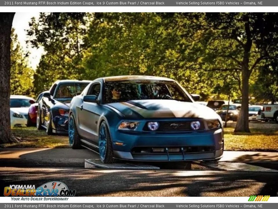 2011 Ford Mustang RTR Bosch Iridium Edition Coupe Ice 9 Custom Blue Pearl / Charcoal Black Photo #4