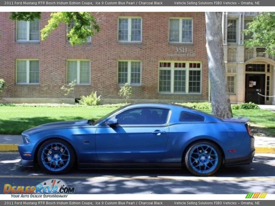 2011 Ford Mustang RTR Bosch Iridium Edition Coupe Ice 9 Custom Blue Pearl / Charcoal Black Photo #6