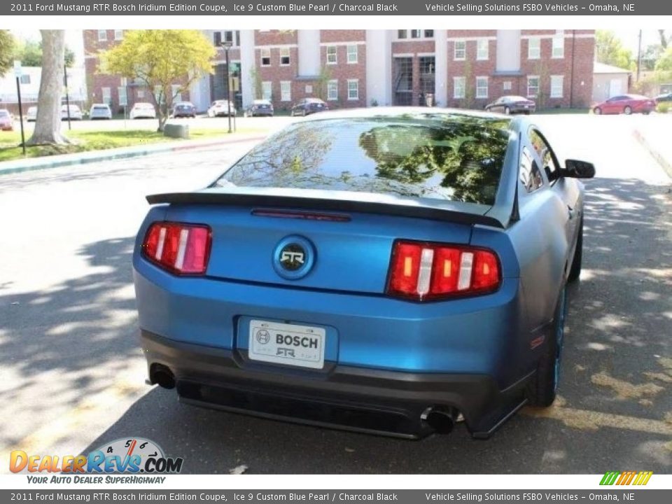 2011 Ford Mustang RTR Bosch Iridium Edition Coupe Ice 9 Custom Blue Pearl / Charcoal Black Photo #7