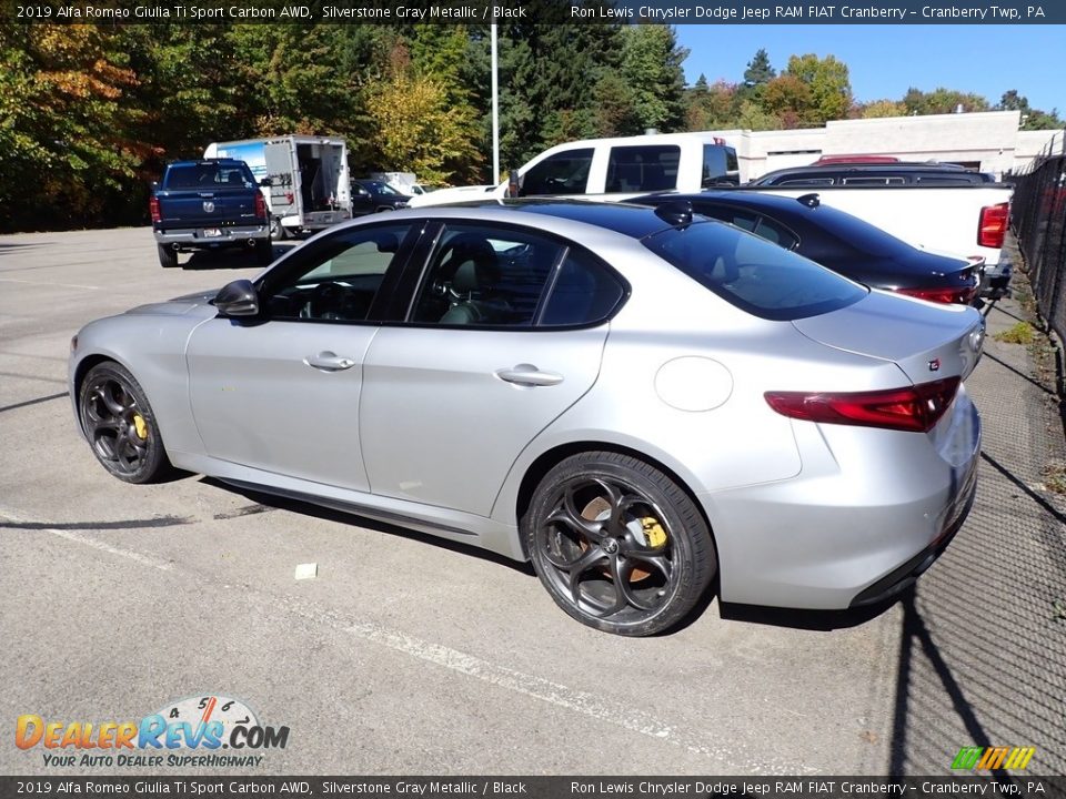 2019 Alfa Romeo Giulia Ti Sport Carbon AWD Silverstone Gray Metallic / Black Photo #4