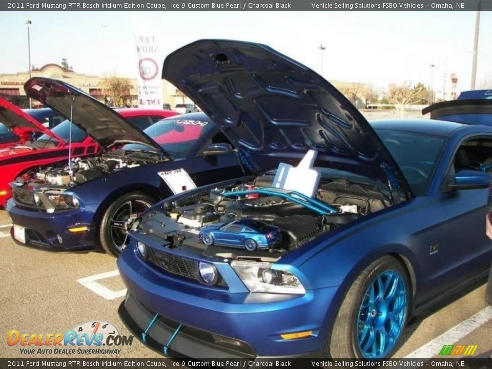 2011 Ford Mustang RTR Bosch Iridium Edition Coupe Ice 9 Custom Blue Pearl / Charcoal Black Photo #11