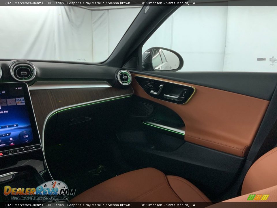 2022 Mercedes-Benz C 300 Sedan Graphite Gray Metallic / Sienna Brown Photo #15