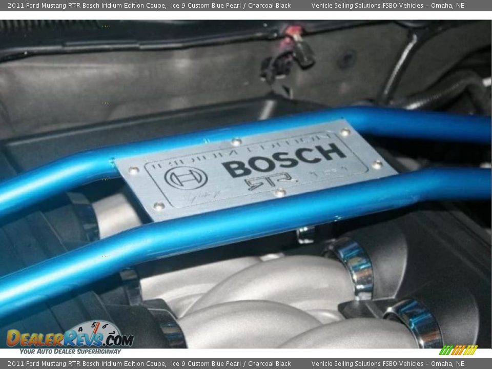 2011 Ford Mustang RTR Bosch Iridium Edition Coupe Ice 9 Custom Blue Pearl / Charcoal Black Photo #19