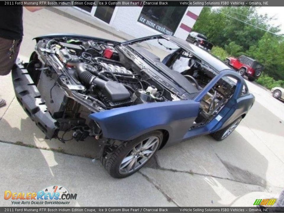 2011 Ford Mustang RTR Bosch Iridium Edition Coupe Ice 9 Custom Blue Pearl / Charcoal Black Photo #20