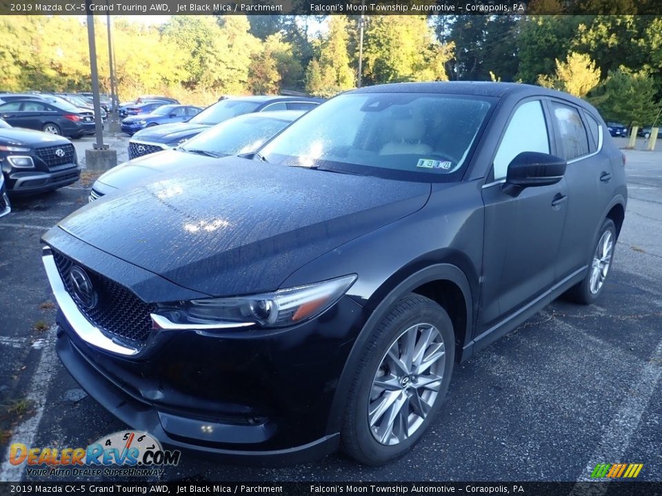 2019 Mazda CX-5 Grand Touring AWD Jet Black Mica / Parchment Photo #1