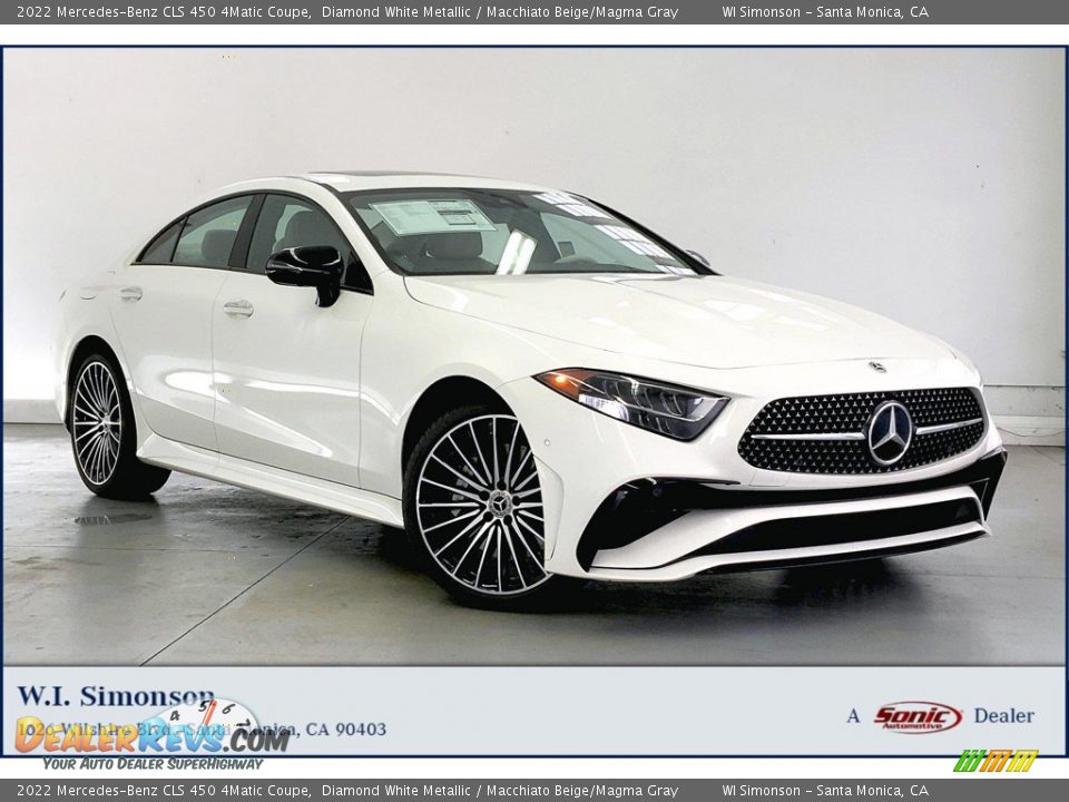 2022 Mercedes-Benz CLS 450 4Matic Coupe Diamond White Metallic / Macchiato Beige/Magma Gray Photo #1