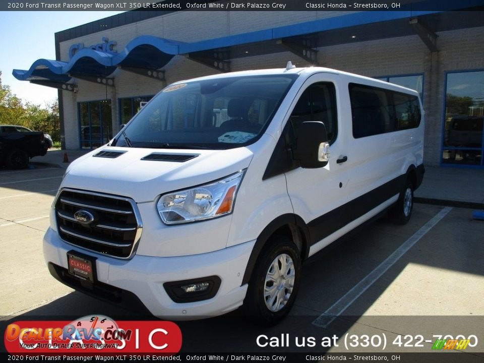 2020 Ford Transit Passenger Wagon XLT 350 LR Extended Oxford White / Dark Palazzo Grey Photo #1