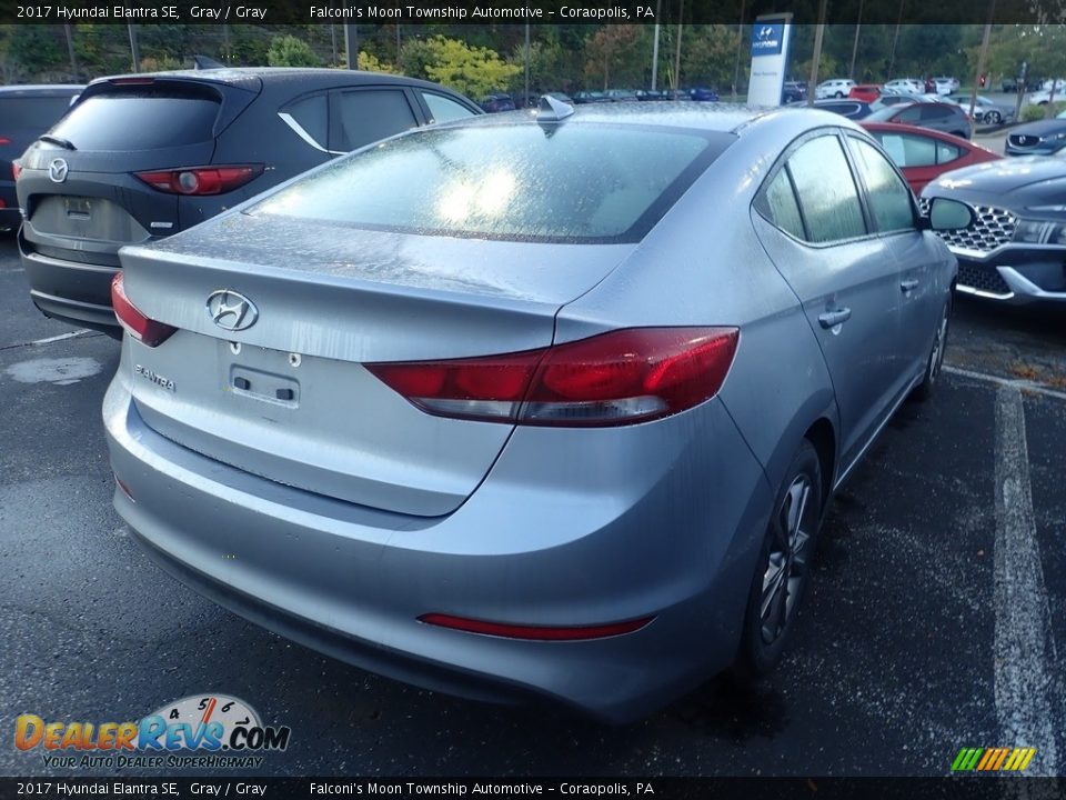 2017 Hyundai Elantra SE Gray / Gray Photo #4