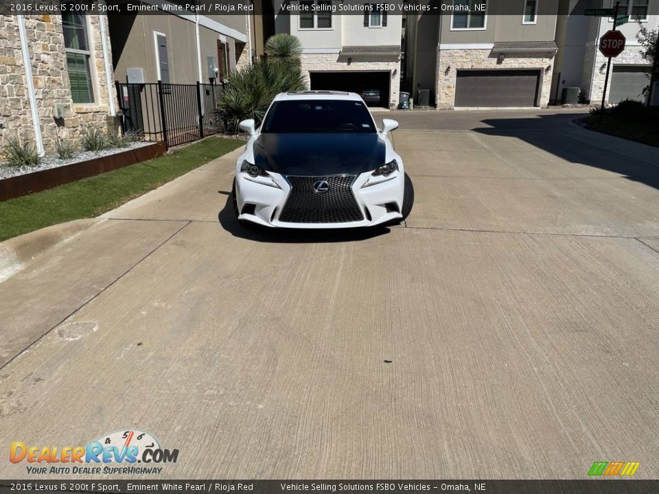 2016 Lexus IS 200t F Sport Eminent White Pearl / Rioja Red Photo #3