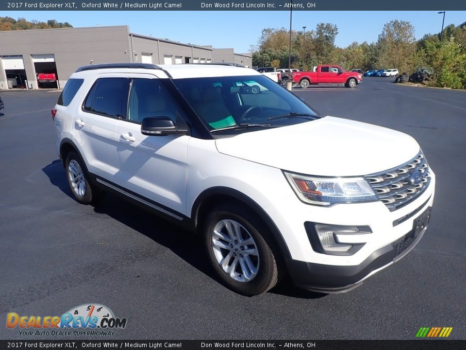 2017 Ford Explorer XLT Oxford White / Medium Light Camel Photo #2