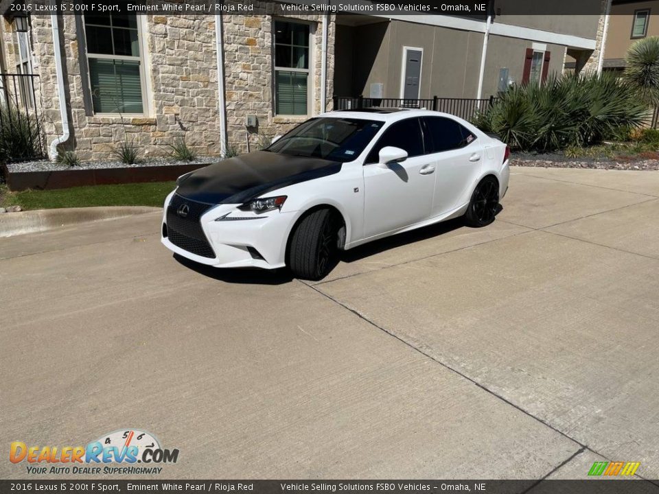 2016 Lexus IS 200t F Sport Eminent White Pearl / Rioja Red Photo #6