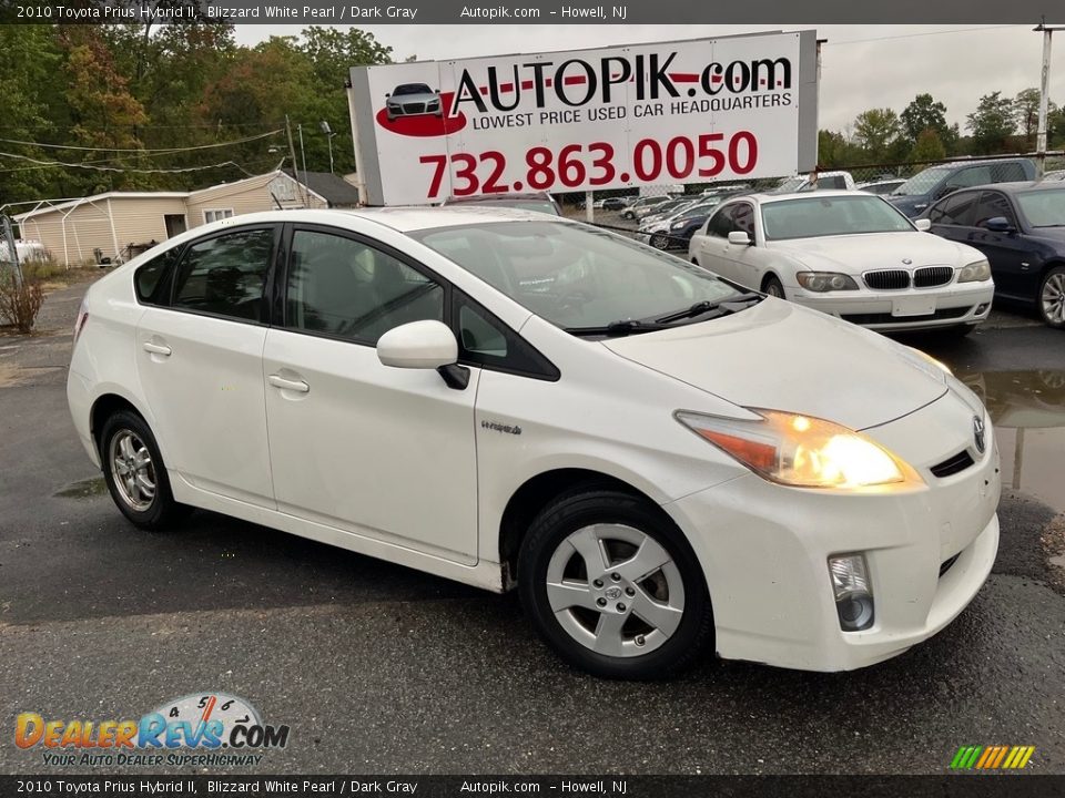 2010 Toyota Prius Hybrid II Blizzard White Pearl / Dark Gray Photo #1