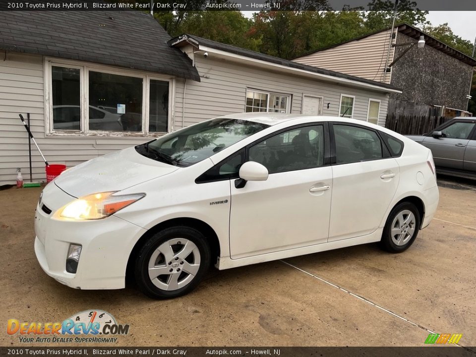 2010 Toyota Prius Hybrid II Blizzard White Pearl / Dark Gray Photo #3